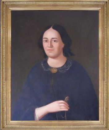 Lesné Huile sur toile, non signée, non datée (H. 76 cm, l. 66 cm), appartient à une paire formée par le couple.